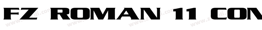 FZ ROMAN 11 COND字体转换